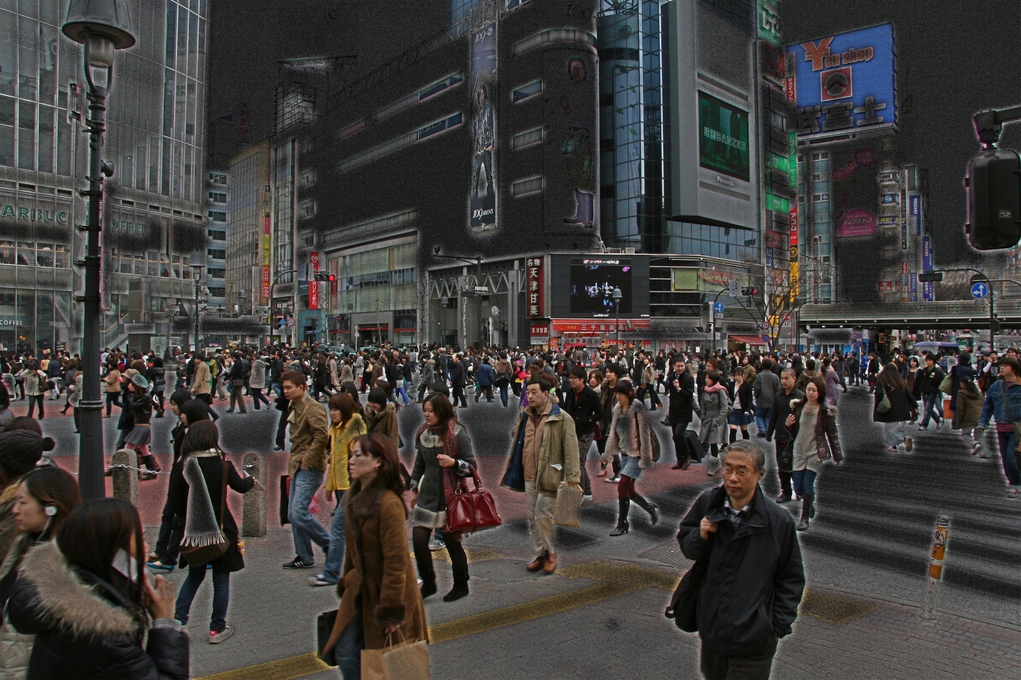 Shibuya Crossing Diffused